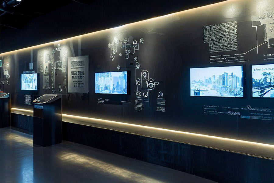 展廳設(shè)計(jì)，展廳設(shè)計(jì)效果圖，九來(lái)九往展廳設(shè)計(jì)公司