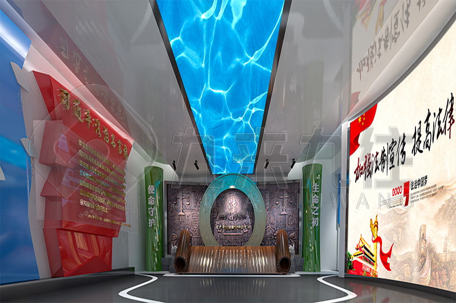 法治宣傳展廳，法治文化教育展廳設計，政法委道德與法制主題基地設計布局公司