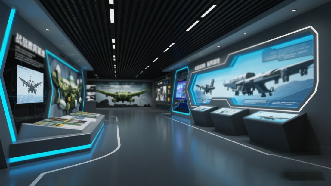 國防基地圖片，人防展廳