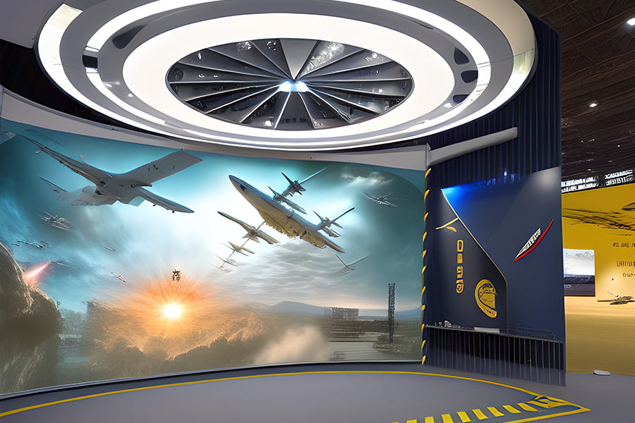 國防人防宣教體驗館設(shè)計效果圖 國防人防宣教體驗館設(shè)計效果圖