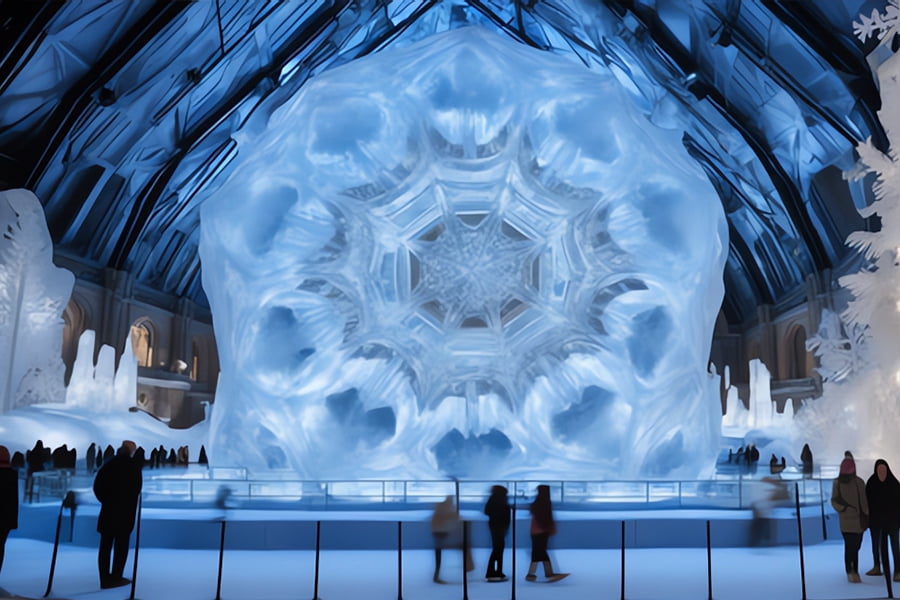 博物館，自然展廳效果圖