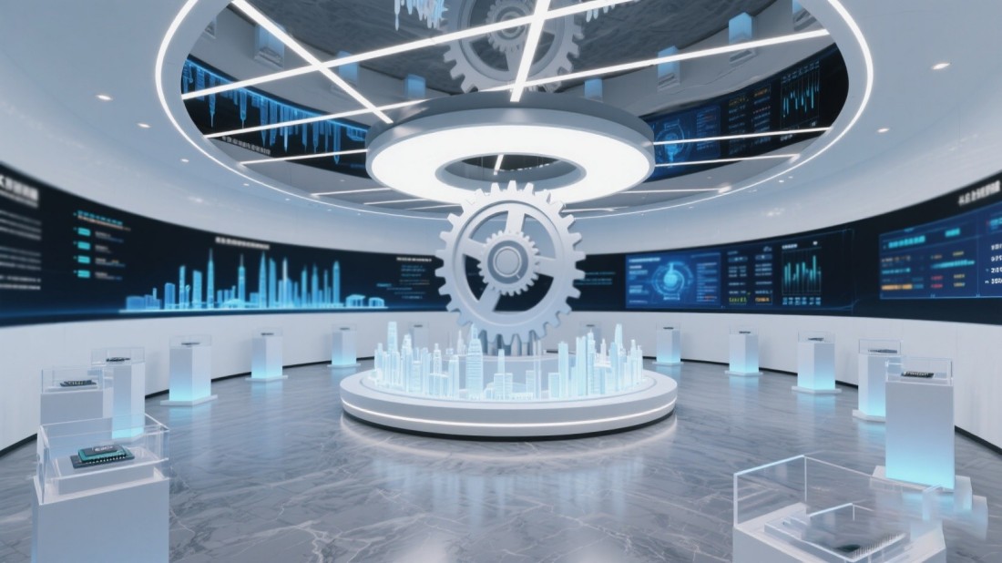 互動企業(yè)展廳效果圖 互動企業(yè)展廳效果圖