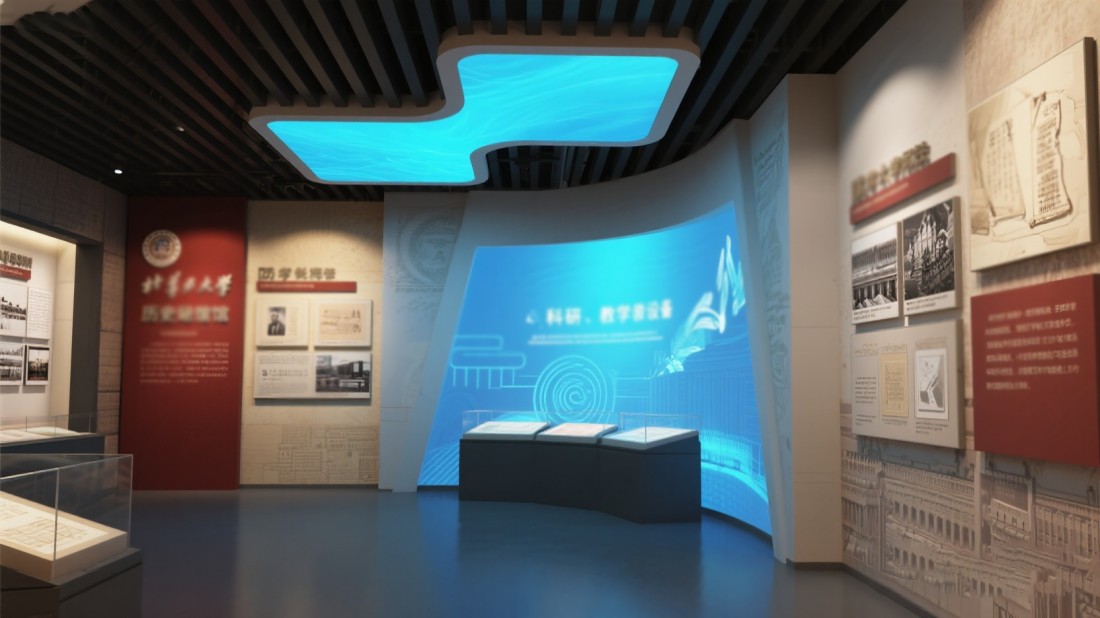 AI校史館建設(shè)效果圖 AI校史館建設(shè)效果圖